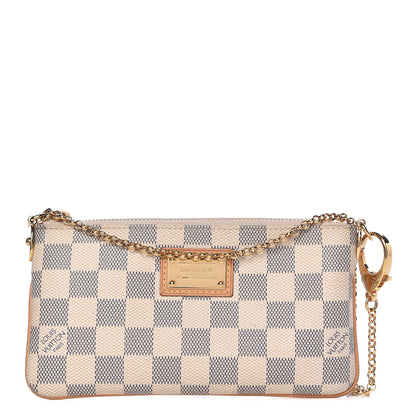 Louis Vuitton Damier Azur Pochette Milla MM 1 of 10