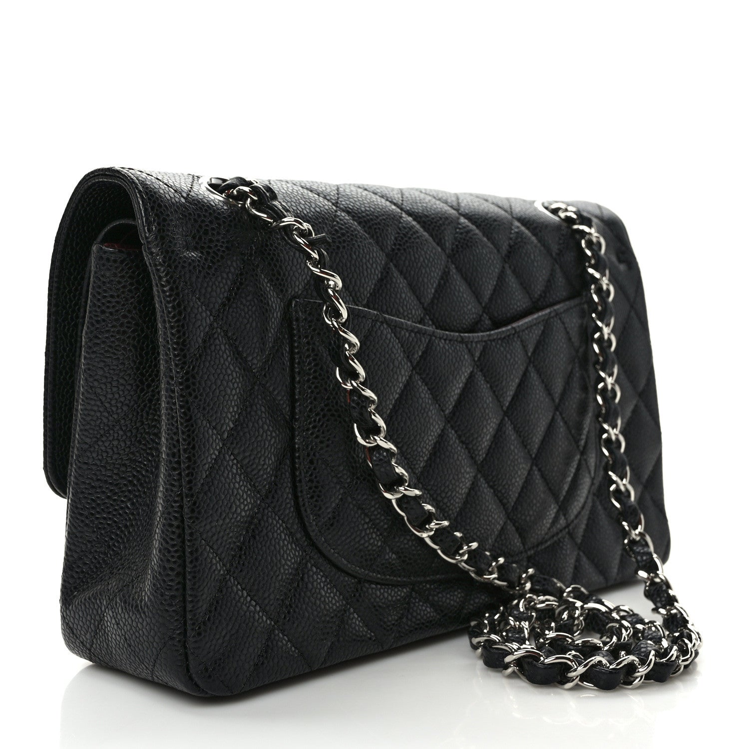 Chanel Caviar Quilted Medium Double Flap Black 3 of 9