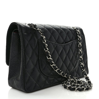 Chanel Caviar Quilted Medium Double Flap Black 3 of 9