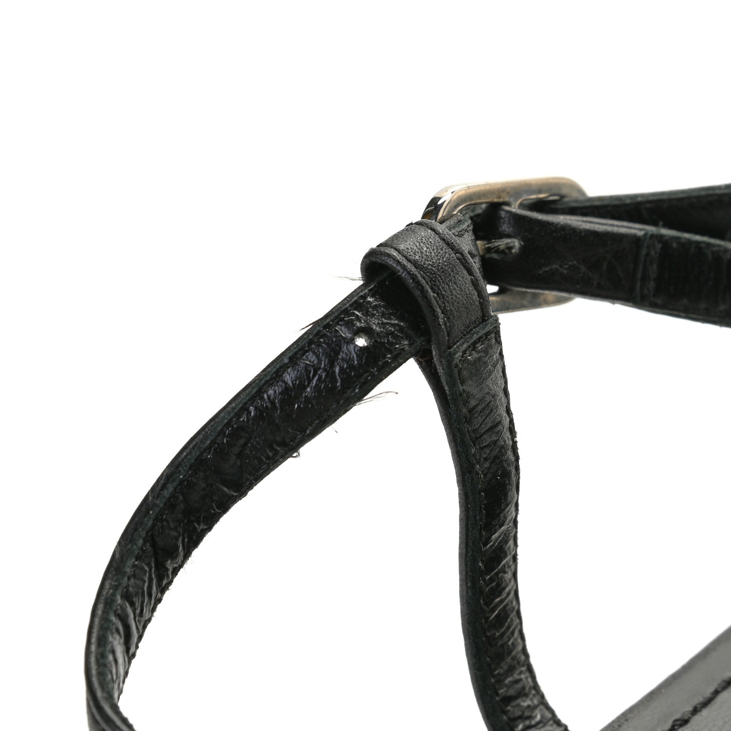 Chanel Lambskin CC Thong Sandals 41 Black 9 of 14