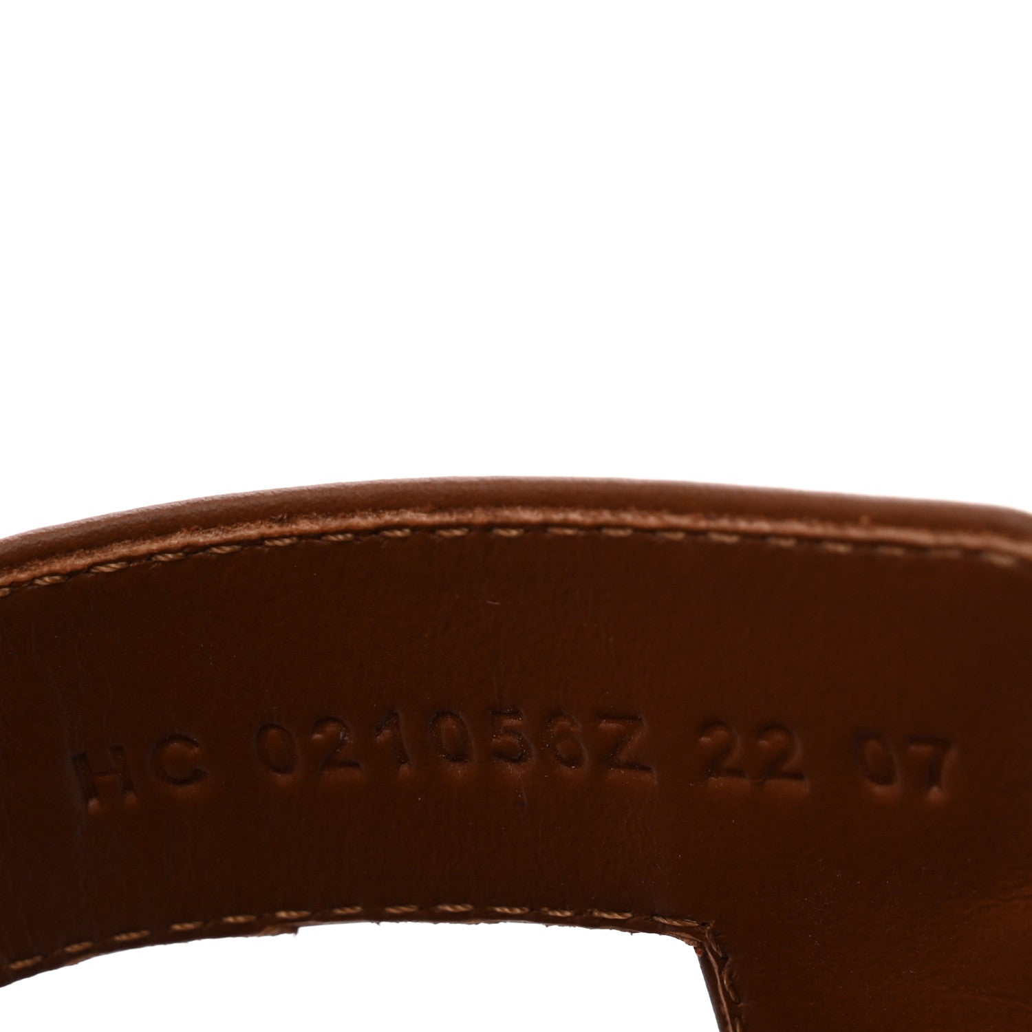 Hermes Box Calfskin Oran Sandals 37 Gold 9 of 10