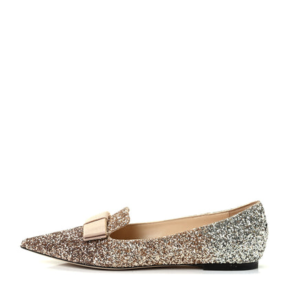 Jimmy Choo Glitter Degrade Gala Viola Flats 38 1 of 7