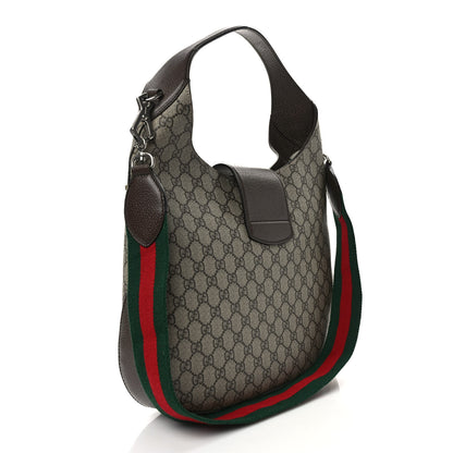 Gucci GG Supreme Monogram Web Embroidered Medium Dionysus Hobo Beige New Acero Multicolor 2 of 9