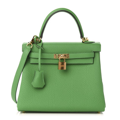 Hermes Togo Kelly Retourne 25 Bambou 1 of 12