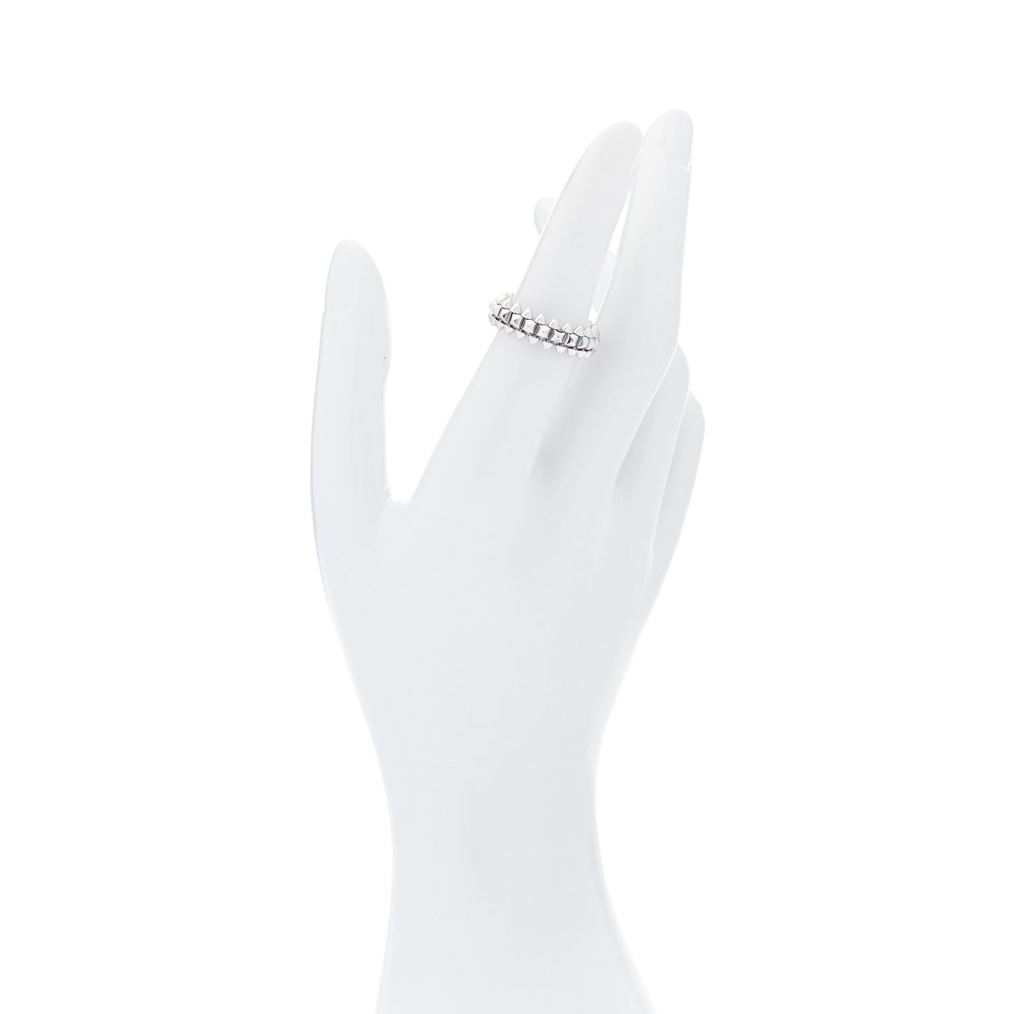 18K White Gold SM Clash De Cartier Ring 51 5.75