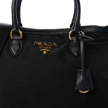 Prada Tessuto Nylon Soft Calf Tote Black 10 of 10