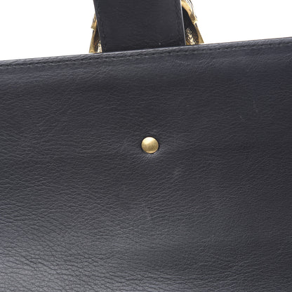 Gucci Calfskin Bamboo Web Large Dionysus Top Handle Bag Black Bright Evergreen Hibiscus Red 14 of 17