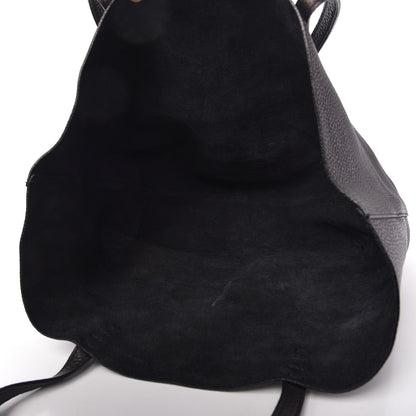 Mansur Gavriel Tumbled Calfskin Large Shopping Tote Black 5 of 9