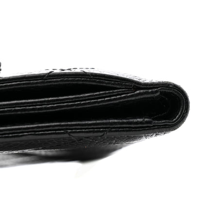 Chanel Caviar Quilted Compact French Flap Wallet Black 9 of 12