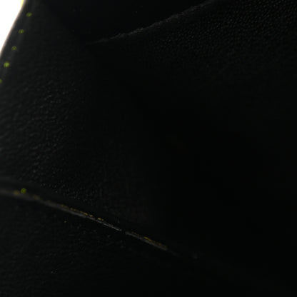 Saint Laurent Patent Calfskin Matelasse Monogram Vicky Chain Wallet Neon Yellow 17 of 18
