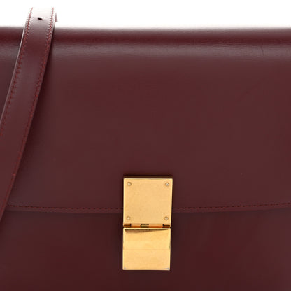 Celine Box Calfskin Medium Classic Box Flap Bag Burgundy 8 of 11