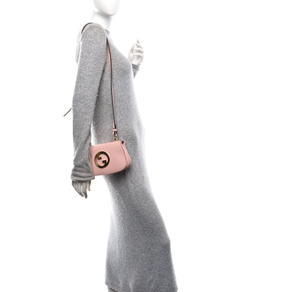 Gucci Roxy Calfskin Web Mini Blondie Shoulder Bag Powder Pink 2 of 10