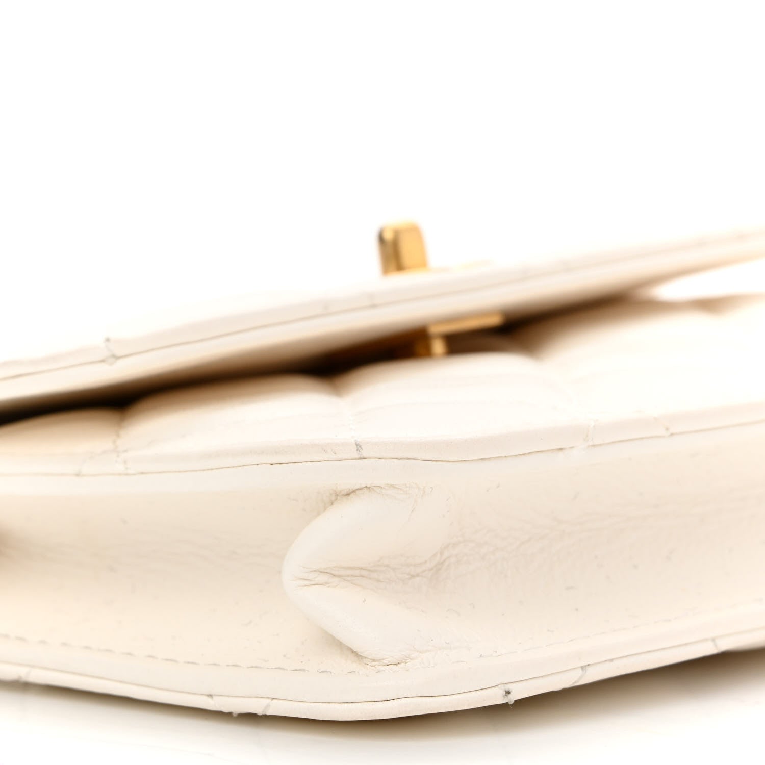 Chanel Lambskin Quilted Pearl Crush Clutch With Chain White 10 of 13