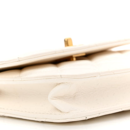 Chanel Lambskin Quilted Pearl Crush Clutch With Chain White 10 of 13