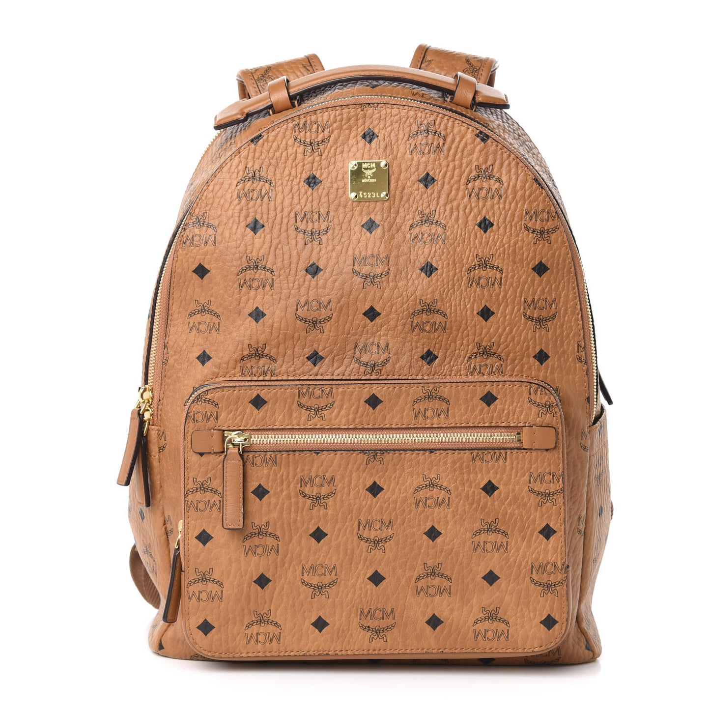 Visetos Mens Medium Stark Backpack Cognac