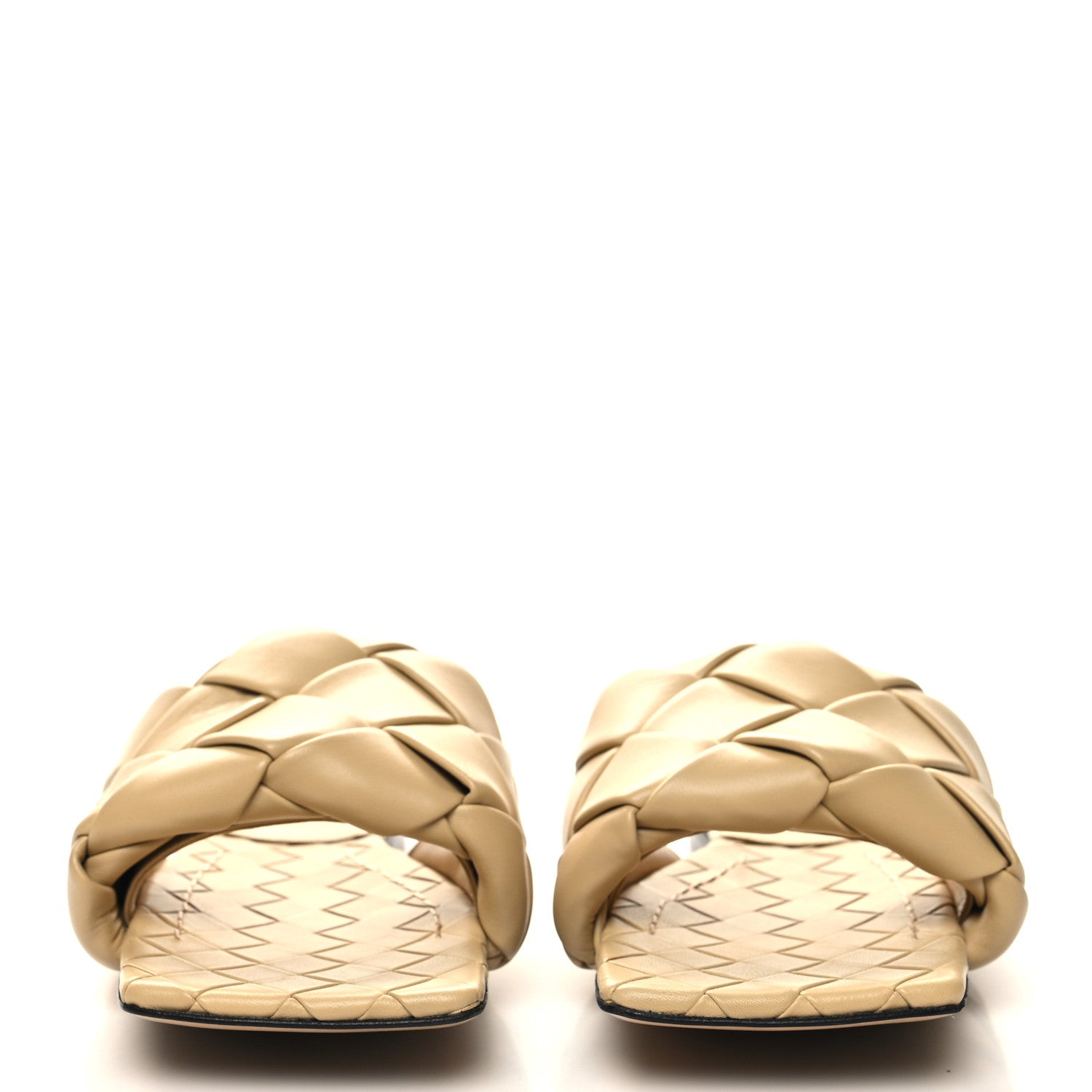 Bottega Veneta Nappa Maxi Intrecciato Lido Flat Sandals 37.5 Bandage 2 of 7