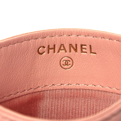 Chanel Caviar Quilted Boy Card Holder Light Pink 6 of 7