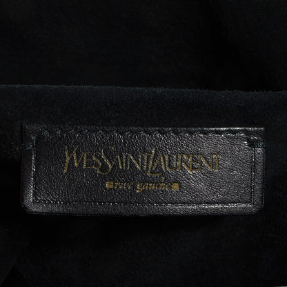 Saint Laurent Leather Medium Downtown Tote Midnight Blue 6 of 9