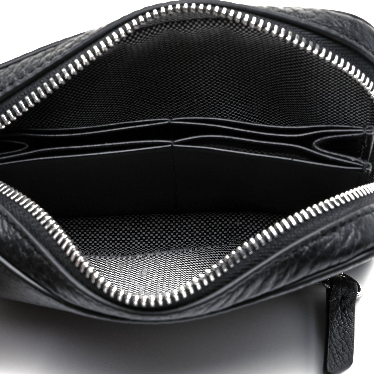 Alexander Wang Pebbled Lambskin Rose Large Fumo Clutch Black 7 of 9