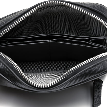 Alexander Wang Pebbled Lambskin Rose Large Fumo Clutch Black 7 of 9
