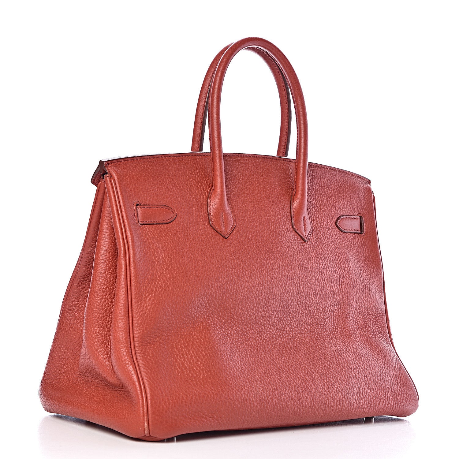 Hermes Taurillon Clemence Birkin 35 Rouge Venetian 3 of 46