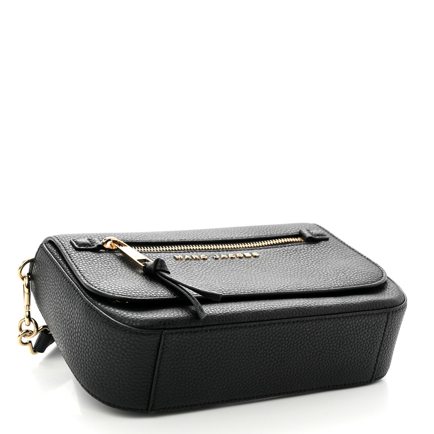Pebbled Calfskin Crossbody Bag Black