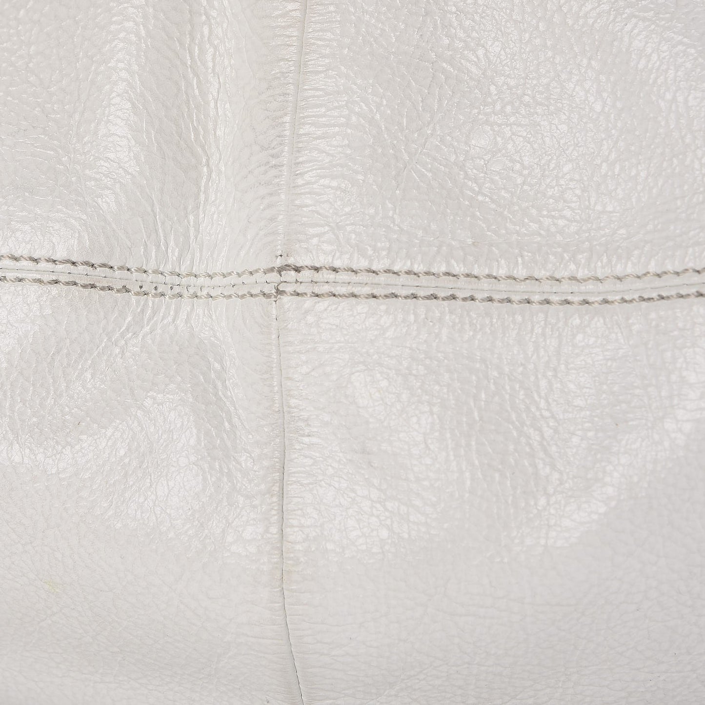 Calfskin Grommet Khan Hobo White