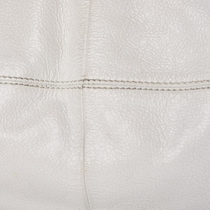 Jimmy Choo Calfskin Grommet Khan Hobo White 19 of 20