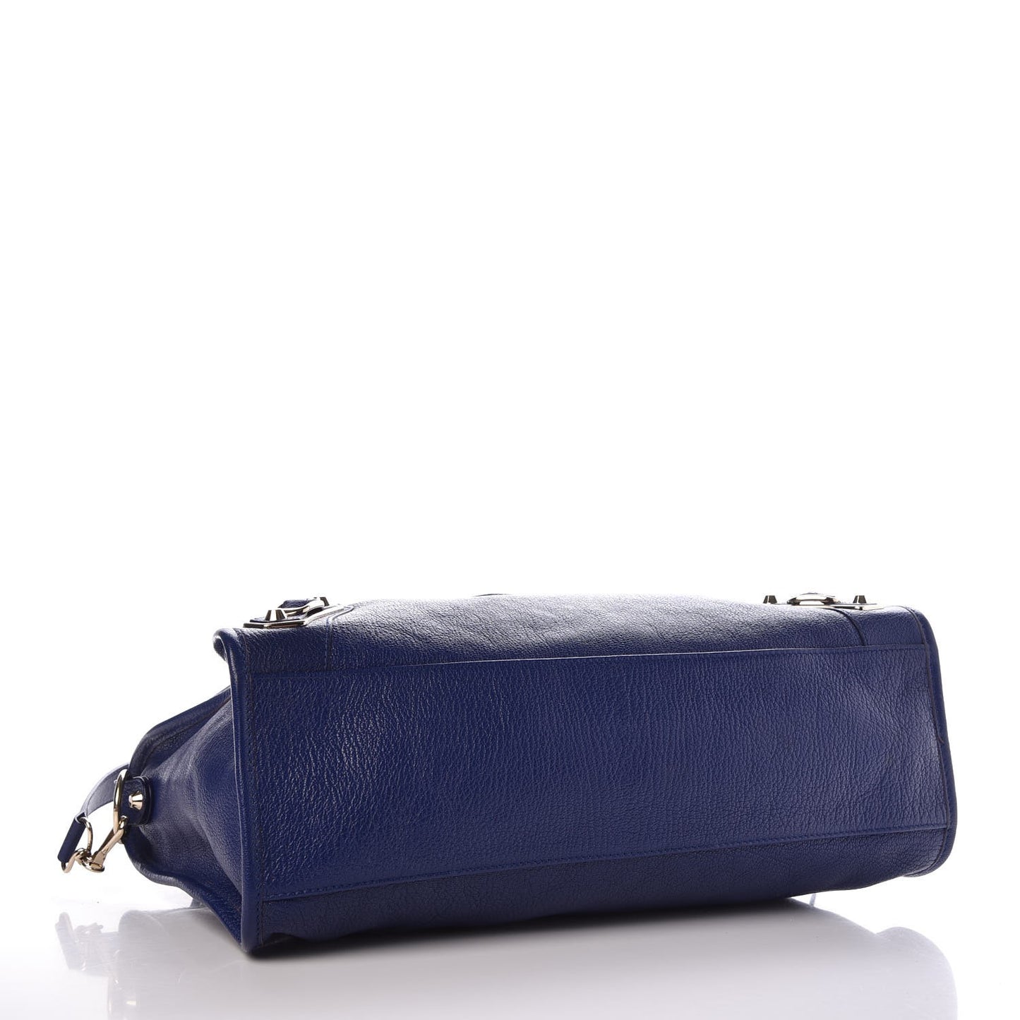 Chevre Gold Metallic Edge Hardware City Bleu Roi