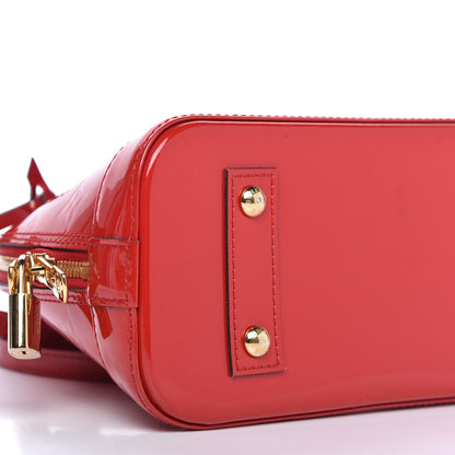 Louis Vuitton Vernis Alma BB Cherry 6 of 9