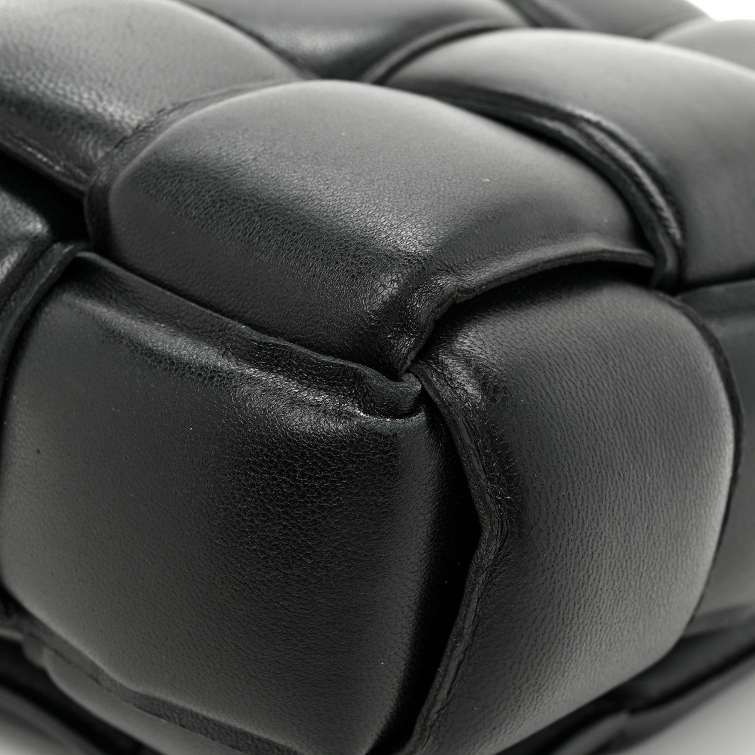 Bottega Veneta Lambskin Maxi Intreccio Padded Chain Cassette Crossbody Bag Black 13 of 13