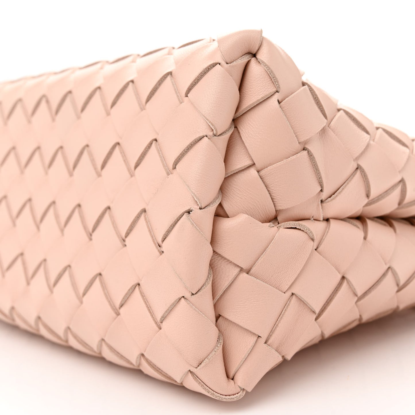 Nappa Intrecciato Small Andiamo Shoulder Bag Nude