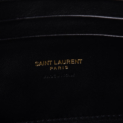 Saint Laurent Calfskin Printed Polka Dot Mini Lou Camera Bag Black Crema Soft 5 of 8