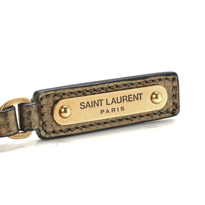 Saint Laurent Calfskin Lame Monogram Small Lou Camera Bag Gold Olive 8 of 12