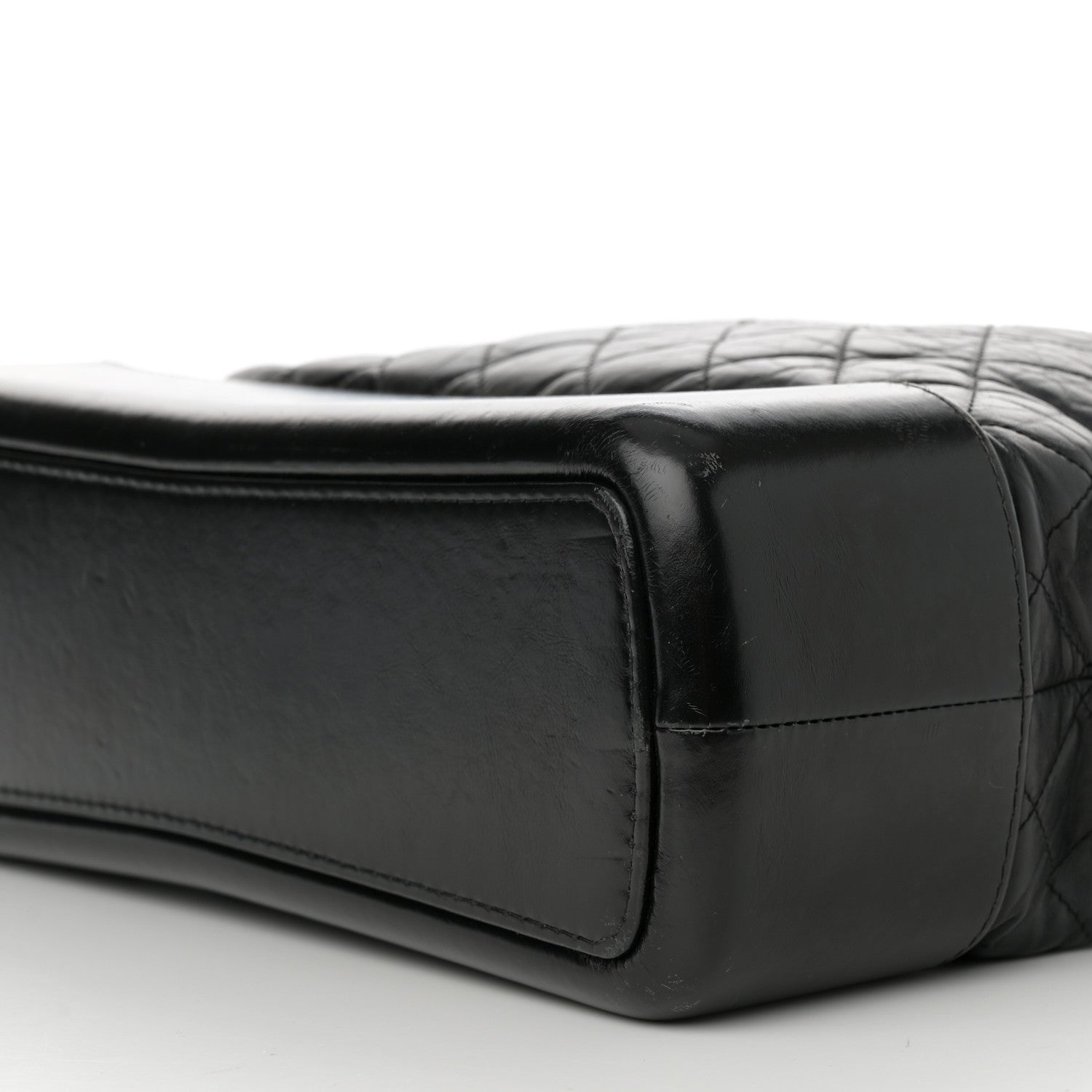 Chanel Aged Calfskin Quilted Maxi Gabrielle Hobo Black 1735389