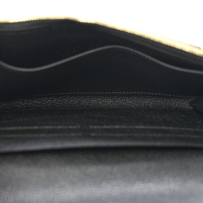 Louis Vuitton Empreinte Monogram Giant Emilie Wallet Black Beige 5 of 7