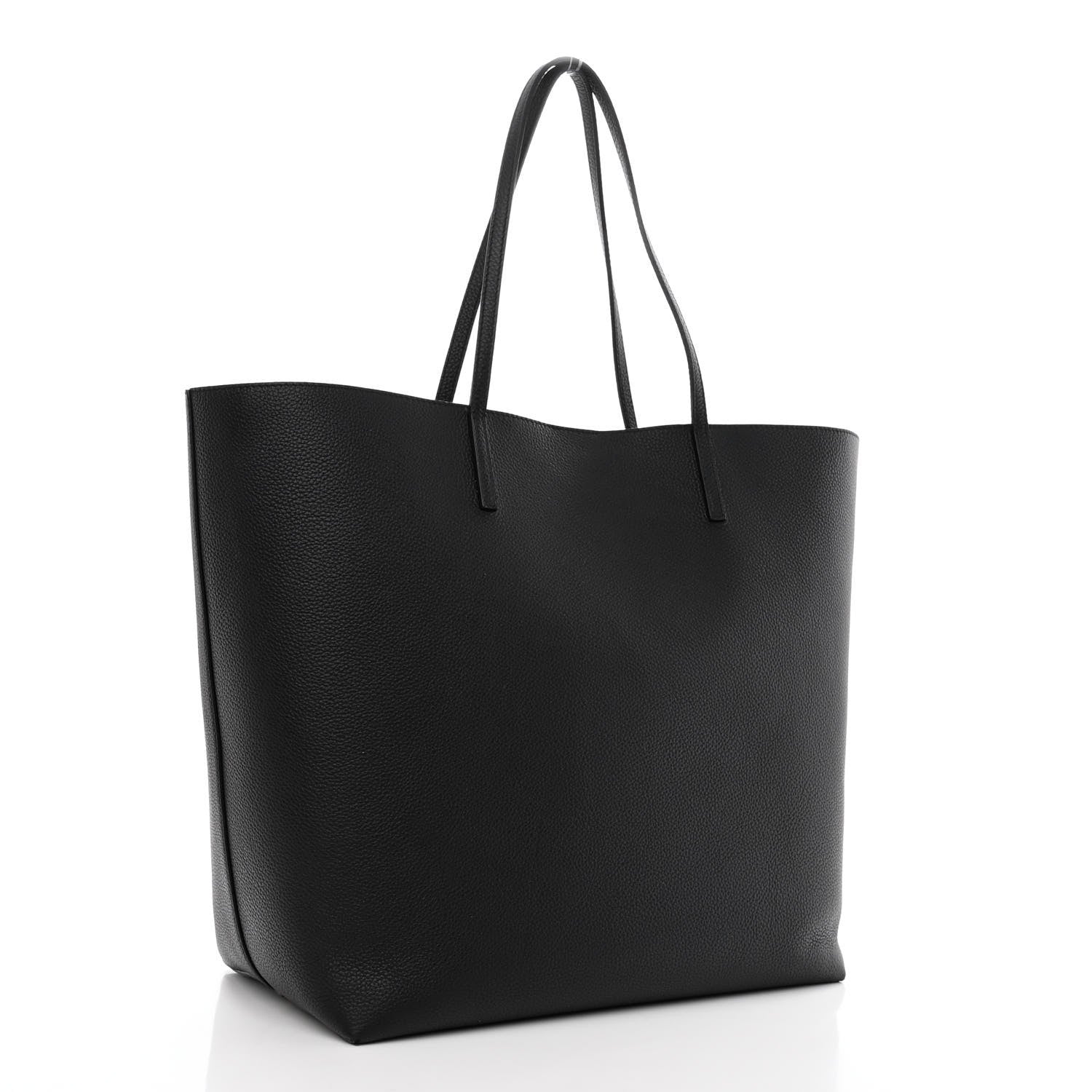 Alexander McQueen Grained Calfskin Skull Open Shopper Tote Black 3 of 14