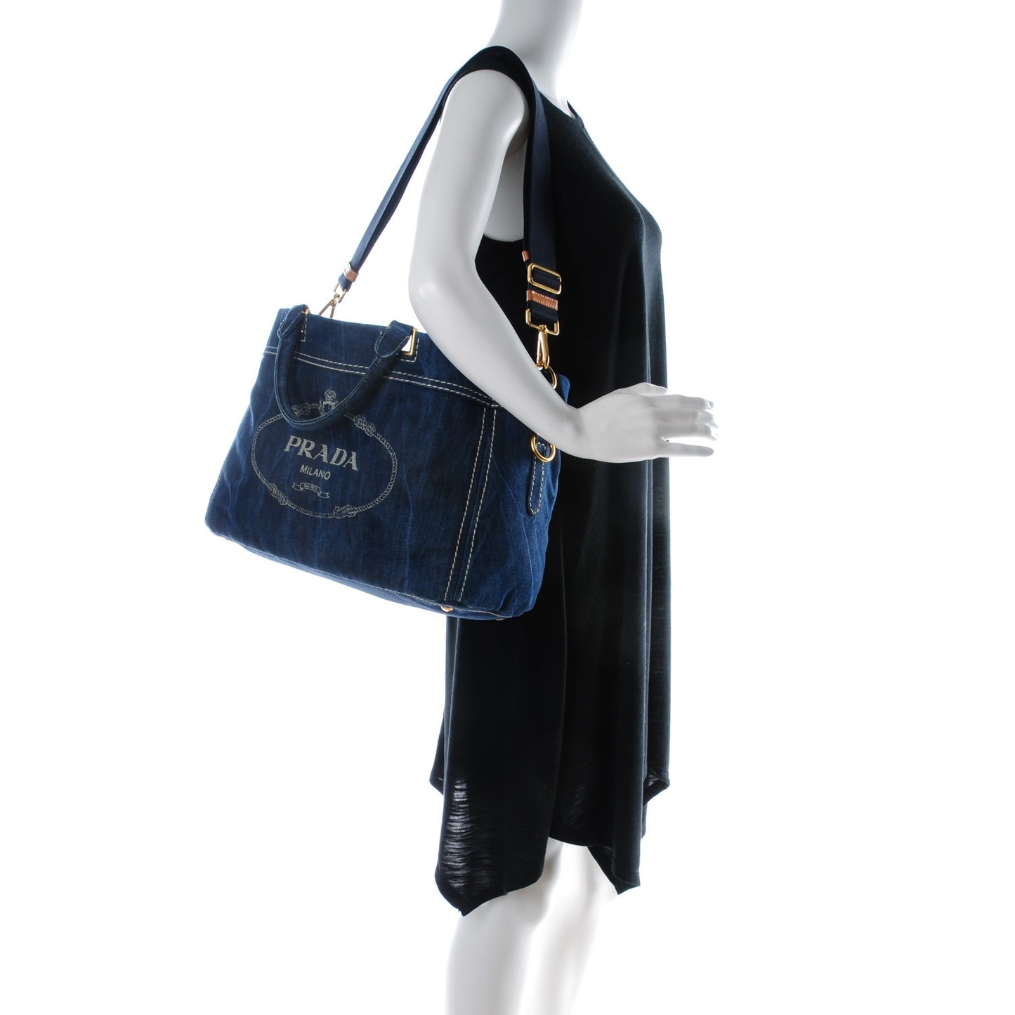 Denim Logo Tote