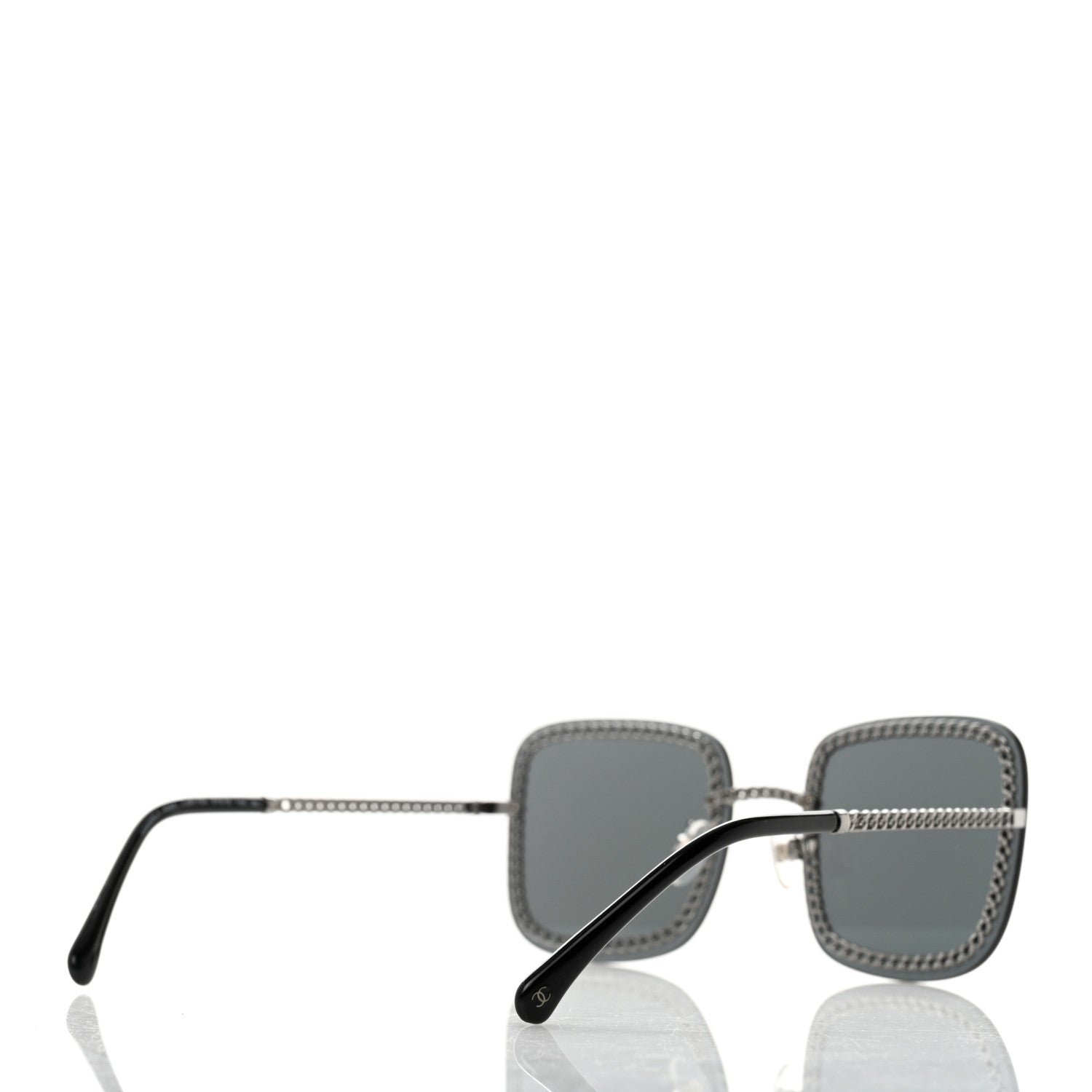Chanel Chain Square Sunglasses 4244 Black 4 of 9