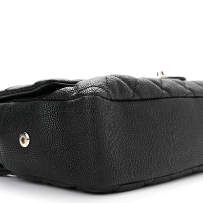 Chanel Caviar Quilted Jumbo Easy Flap Black 9 of 10