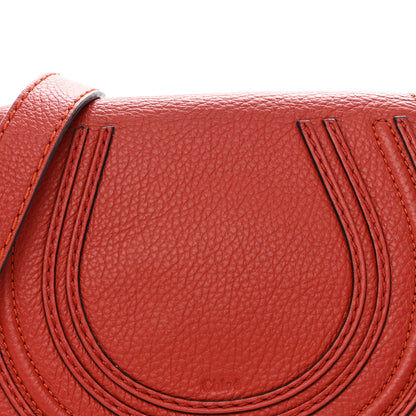 Chloe Calfskin Mini Marcie Round Crossbody Bag Red 9 of 11