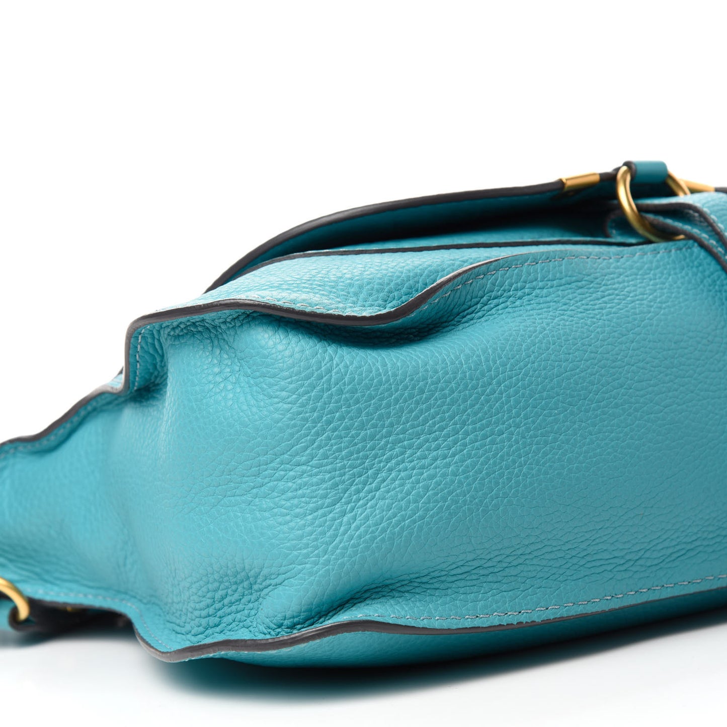 Calfskin Medium Marcie Satchel Washed Blue