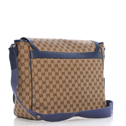 Gucci Monogram Convertible Diaper Bag Blue 3 of 9