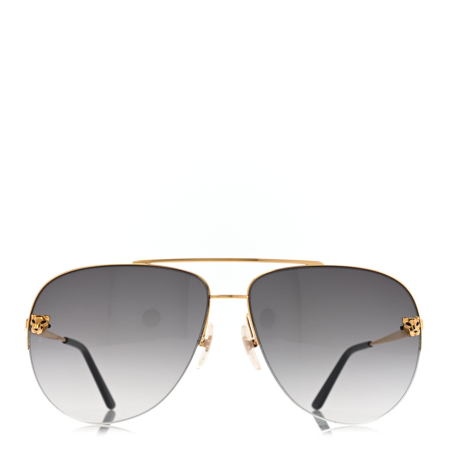 Cartier Panthere De Cartier Aviator Sunglasses Gold 2 of 9