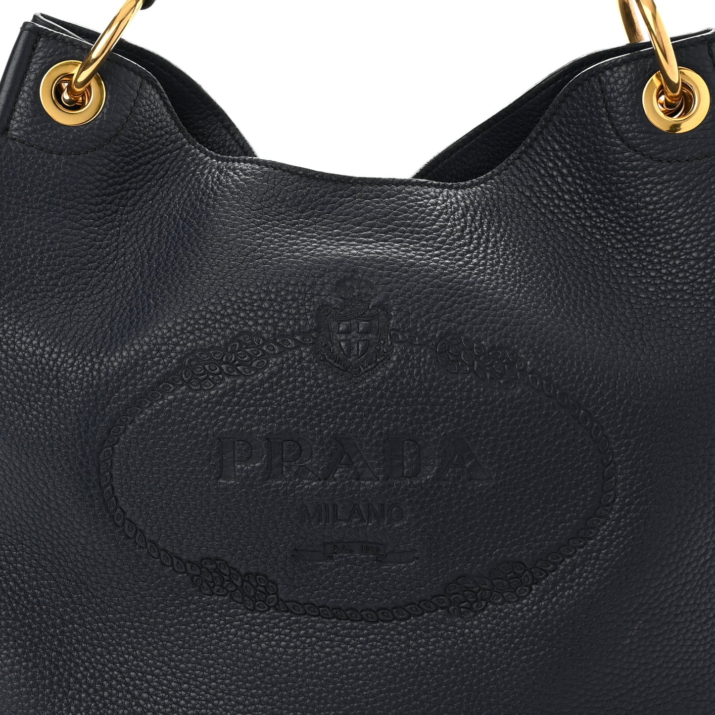 Vitello Phenix Embossed Logo Hobo Baltico
