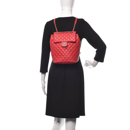 Chanel Lambskin Quilted Small Urban Spirit Backpack Red 2 of 17