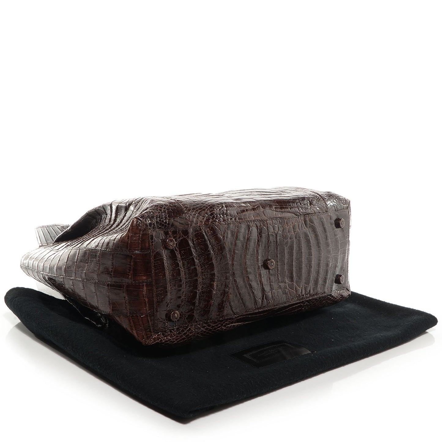 Crocodile Large Tote Chocolate