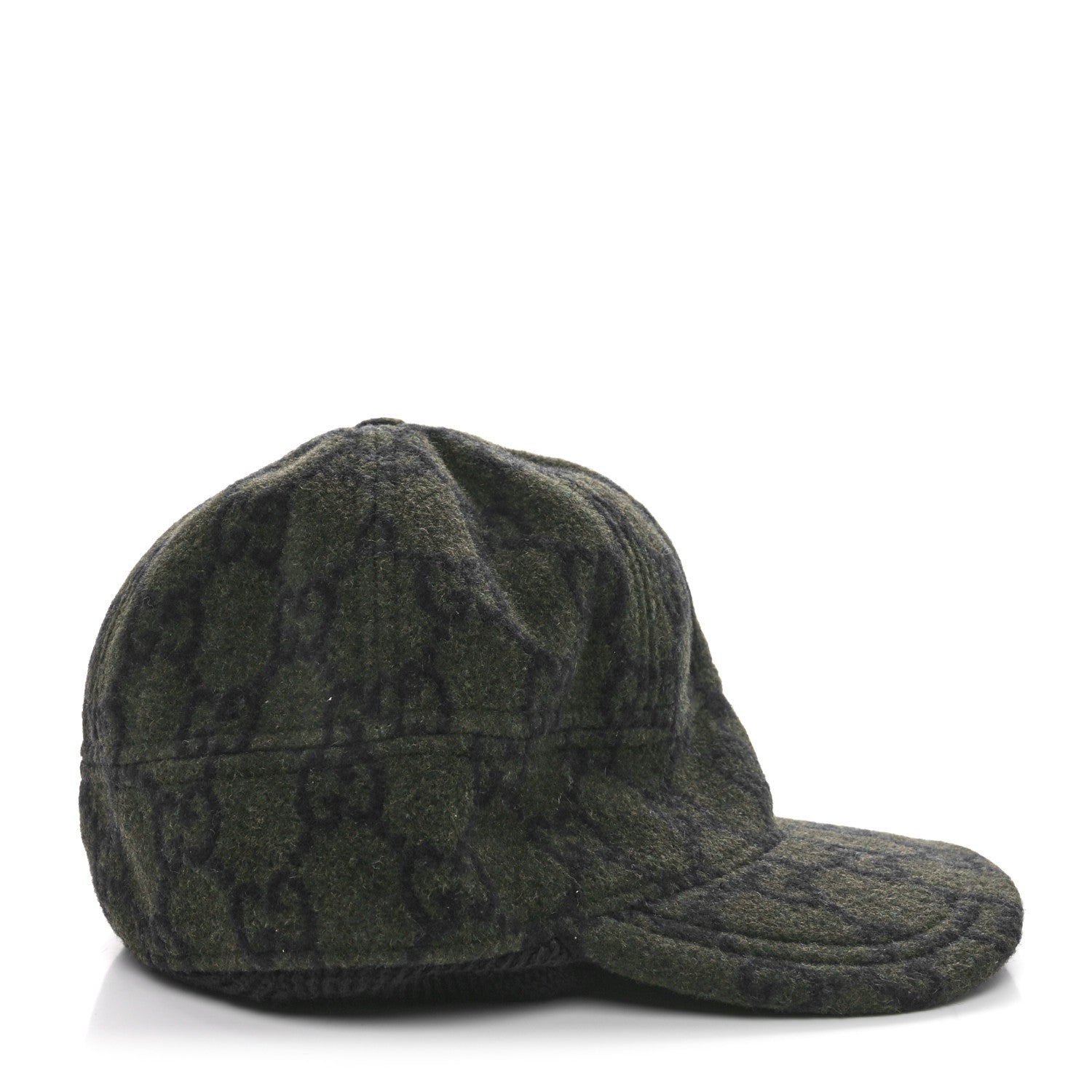 Gucci Covered Wool GG Monogram Tassel Cap L Green Blue 5 of 10