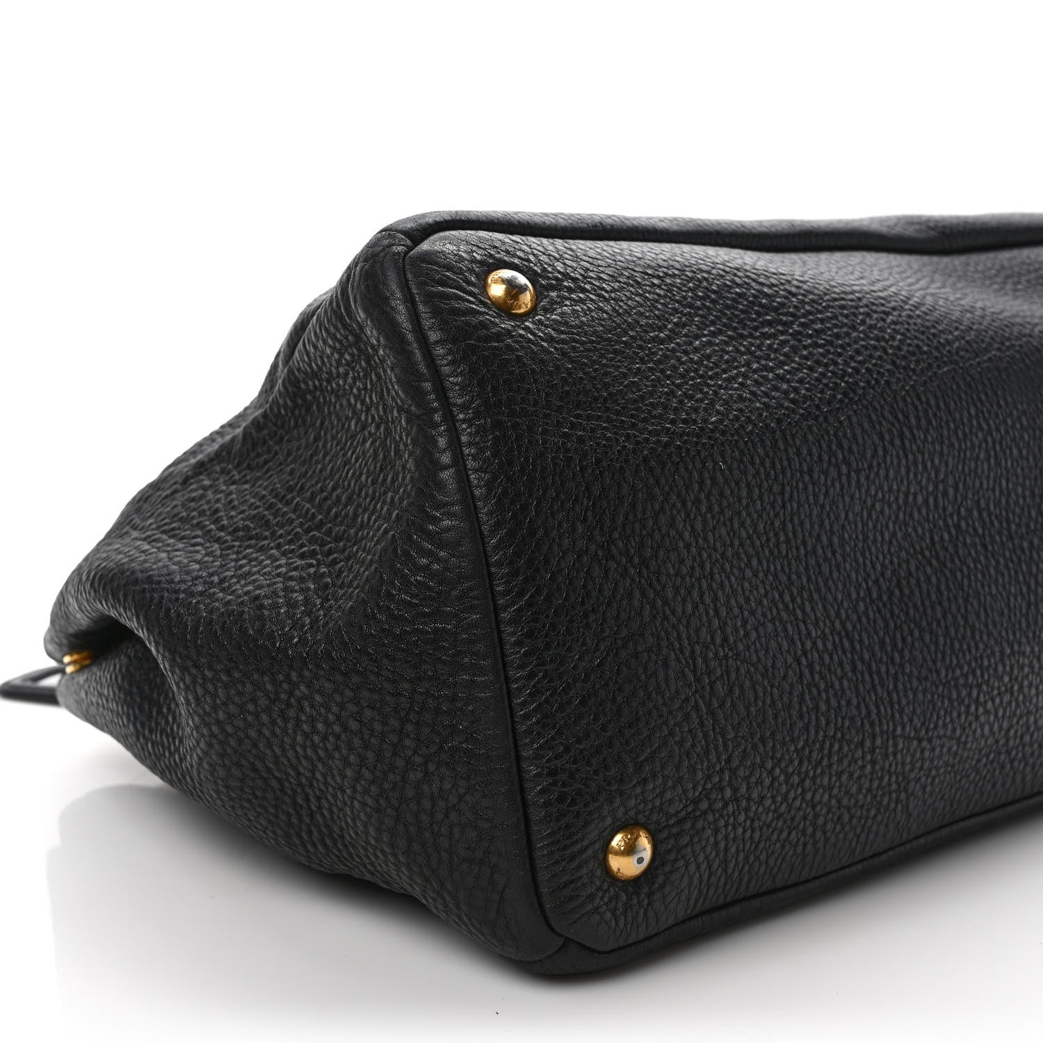 Prada Vitello Daino Tote Black 7 of 10