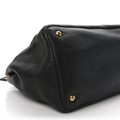 Prada Vitello Daino Tote Black 7 of 10